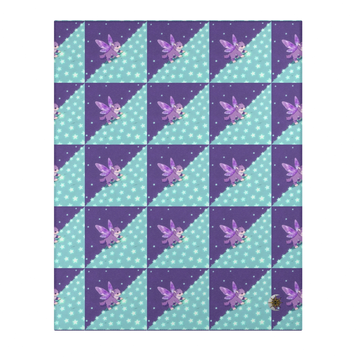 HD Violet Starwanderer Polyester Chenille Area Rug — additional view