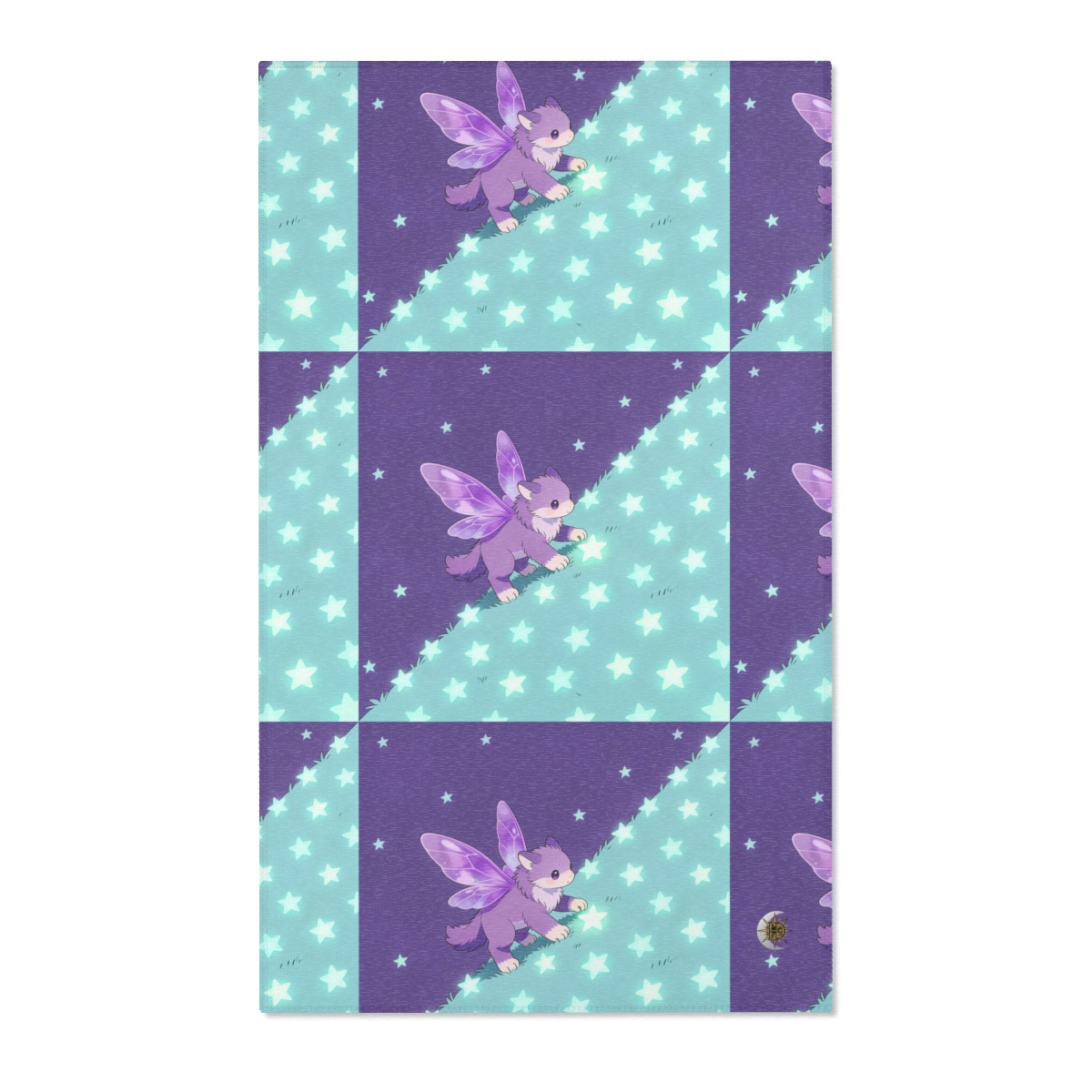 HD Violet Starwanderer Polyester Chenille Area Rug — additional view