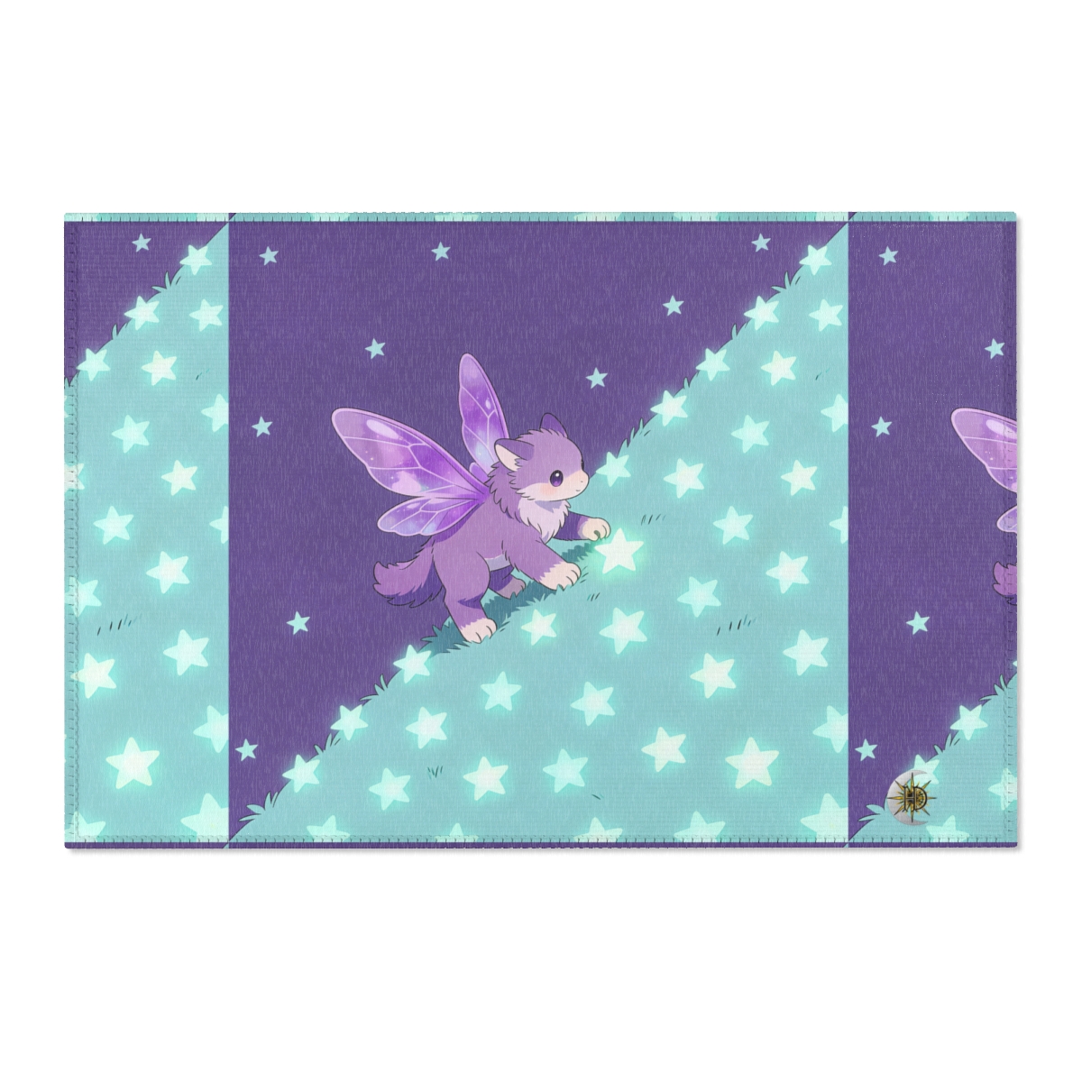 HD Violet Starwanderer Polyester Chenille Area Rug — additional view