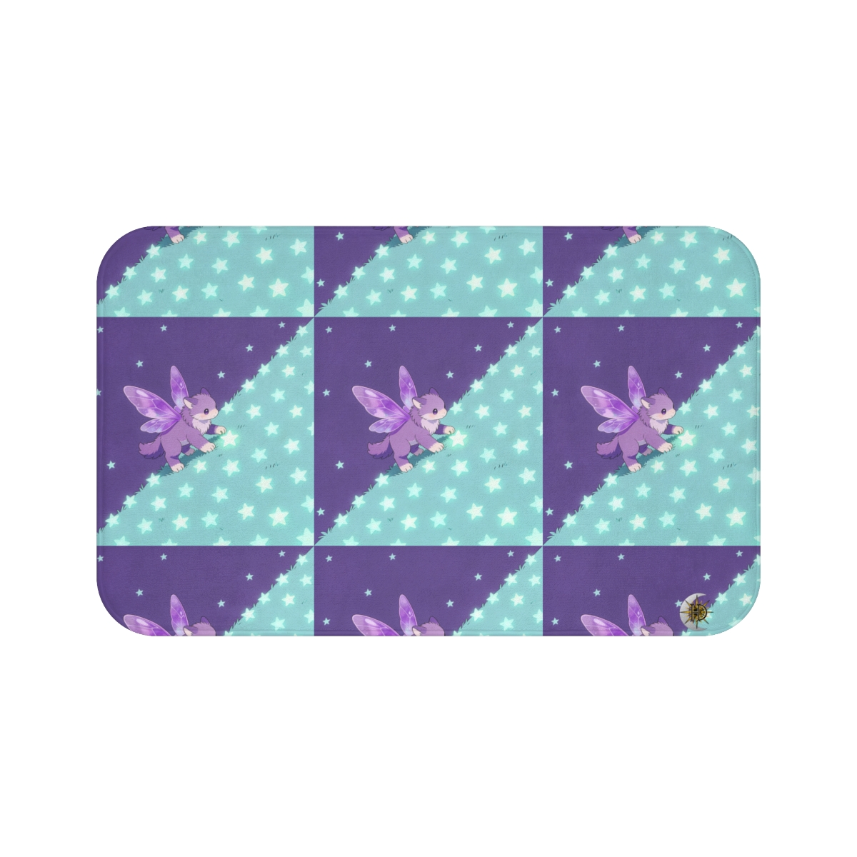 HD Violet Starwanderer Memory-Foam Bath Mat