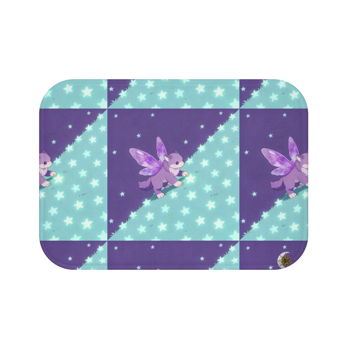 HD Violet Starwanderer Memory-Foam Bath Mat — additional view