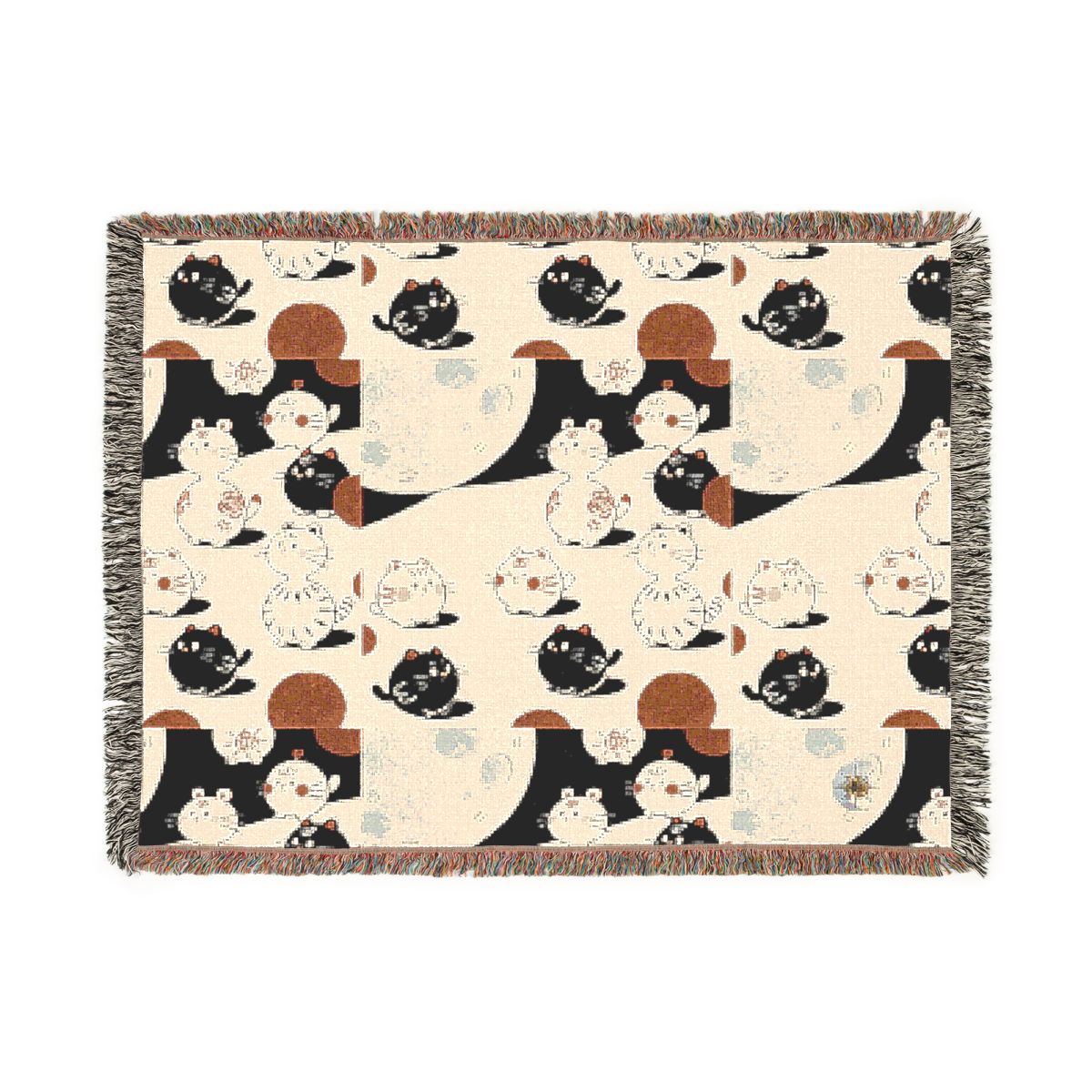 HD Moonpetal Friends 100% Cotton Woven Blanket — additional view