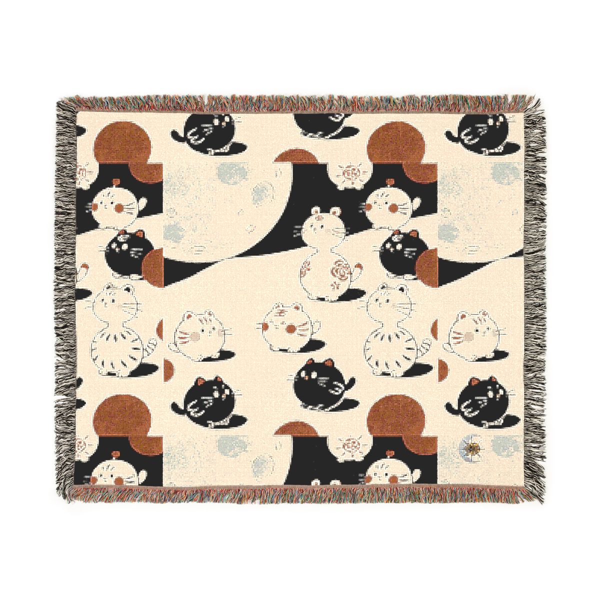 HD Moonpetal Friends 100% Cotton Woven Blanket — additional view