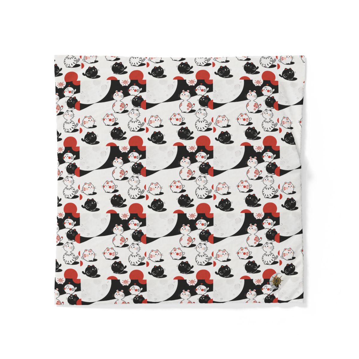HD Moonpetal Friends 100% Cotton Duvet Cover — additional view
