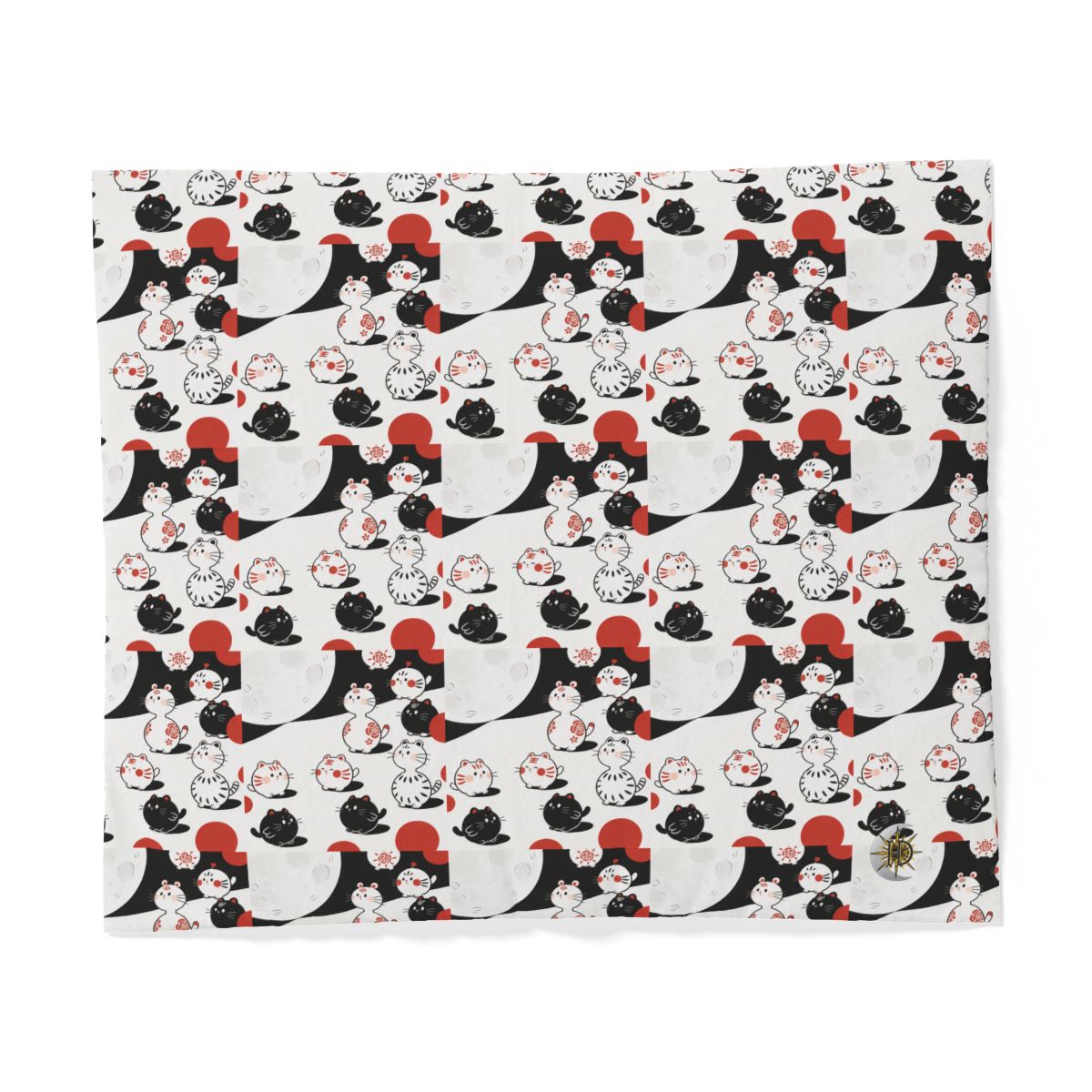HD Moonpetal Friends 100% Cotton Duvet Cover — additional view