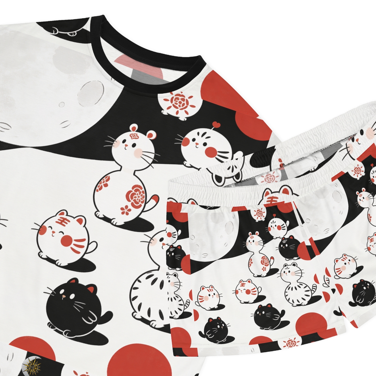 HD Moonpetal Friends Women’s Short Pajama Set — additional view