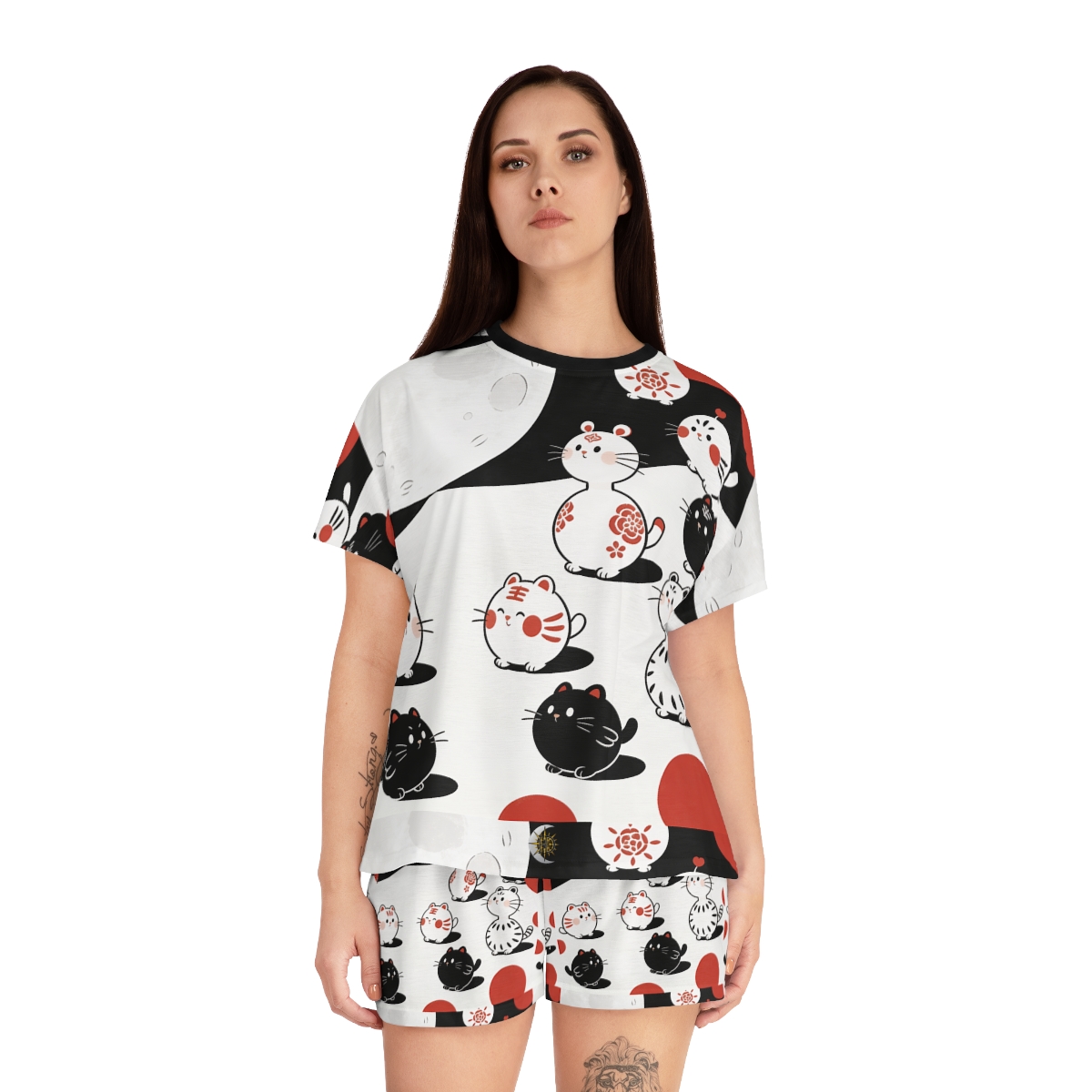 HD Moonpetal Friends Women’s Short Pajama Set — additional view