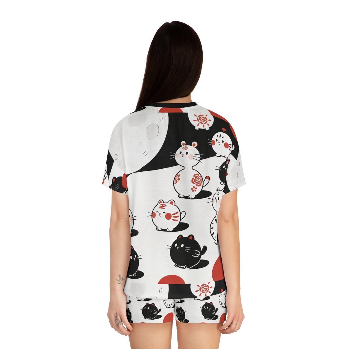 HD Moonpetal Friends Women’s Short Pajama Set — additional view