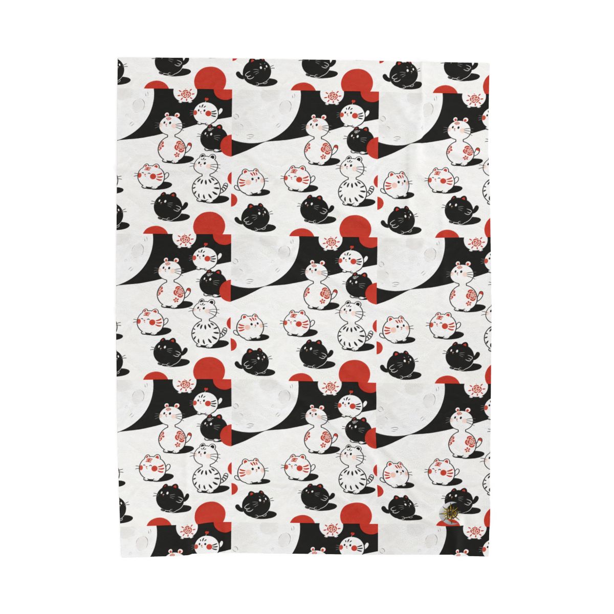 HD Moonpetal Friends Velveteen Plush Blanket — additional view
