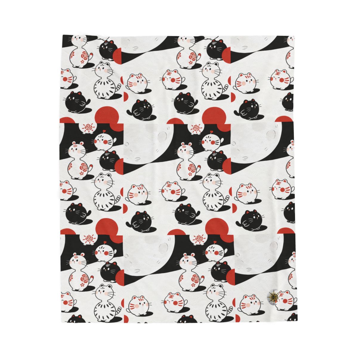 HD Moonpetal Friends Velveteen Plush Blanket — additional view