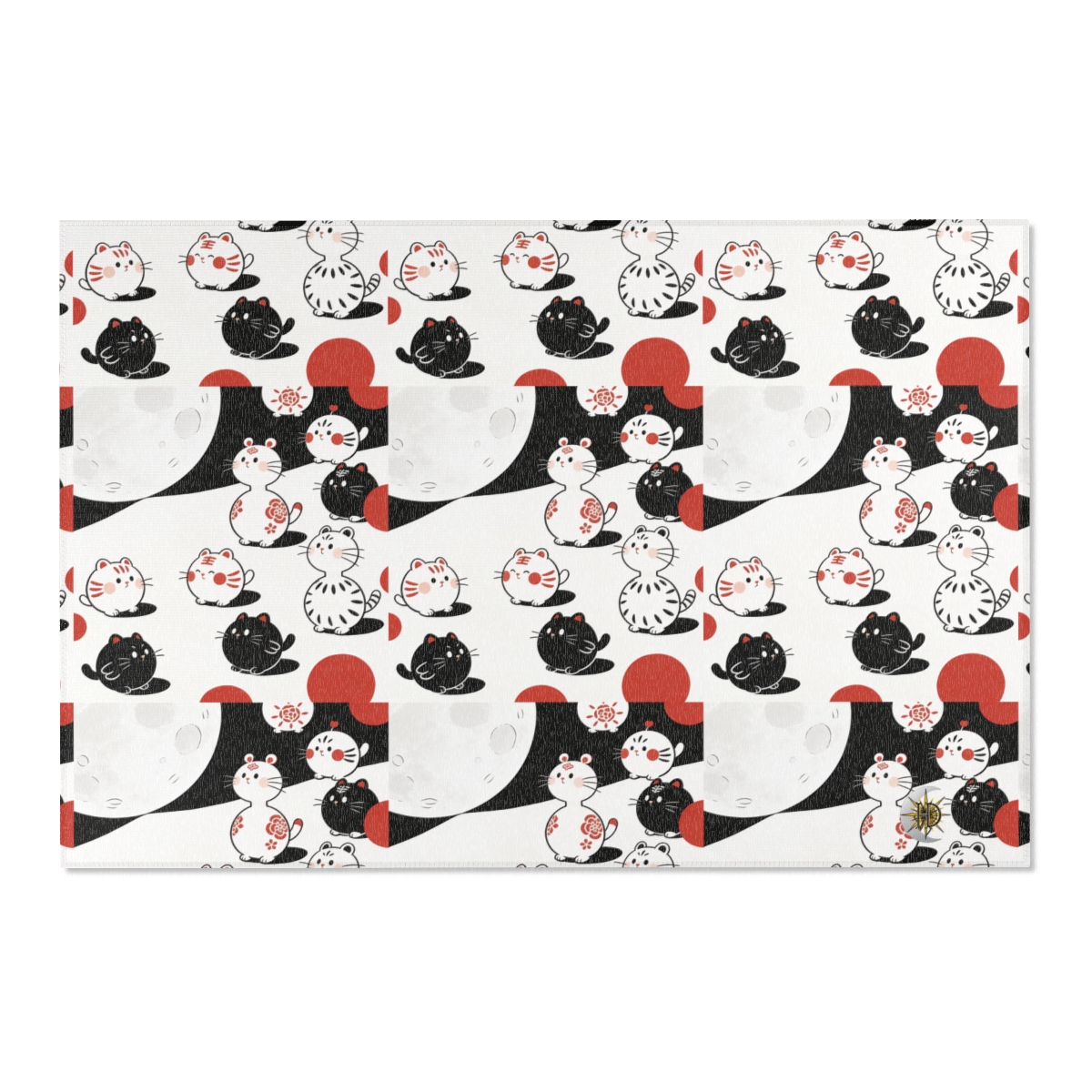 HD Moonpetal Friends Polyester Chenille Area Rug — additional view
