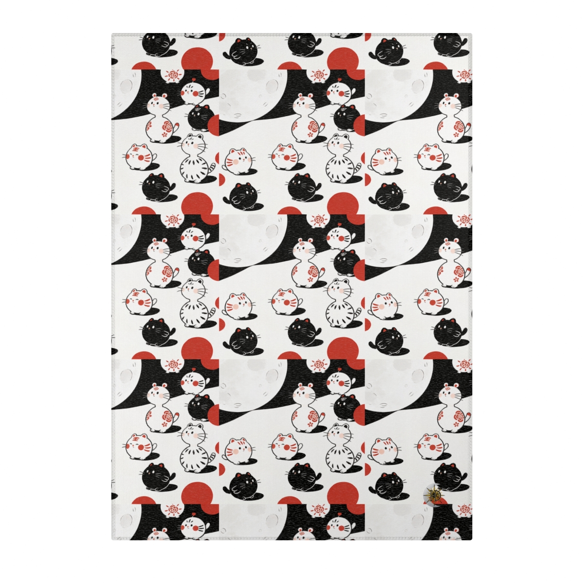 HD Moonpetal Friends Polyester Chenille Area Rug — additional view