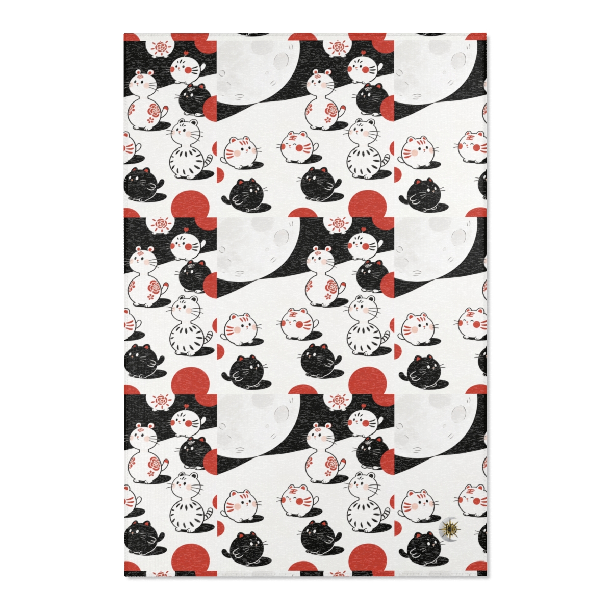 HD Moonpetal Friends Polyester Chenille Area Rug — additional view