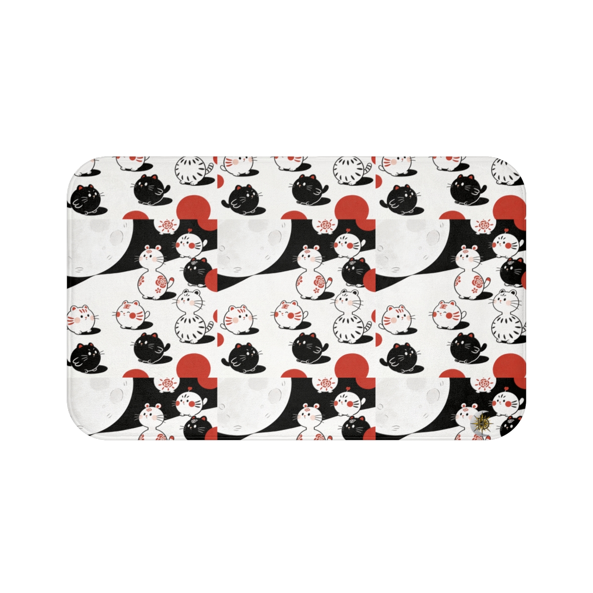 HD Moonpetal Friends Memory-Foam Bath Mat