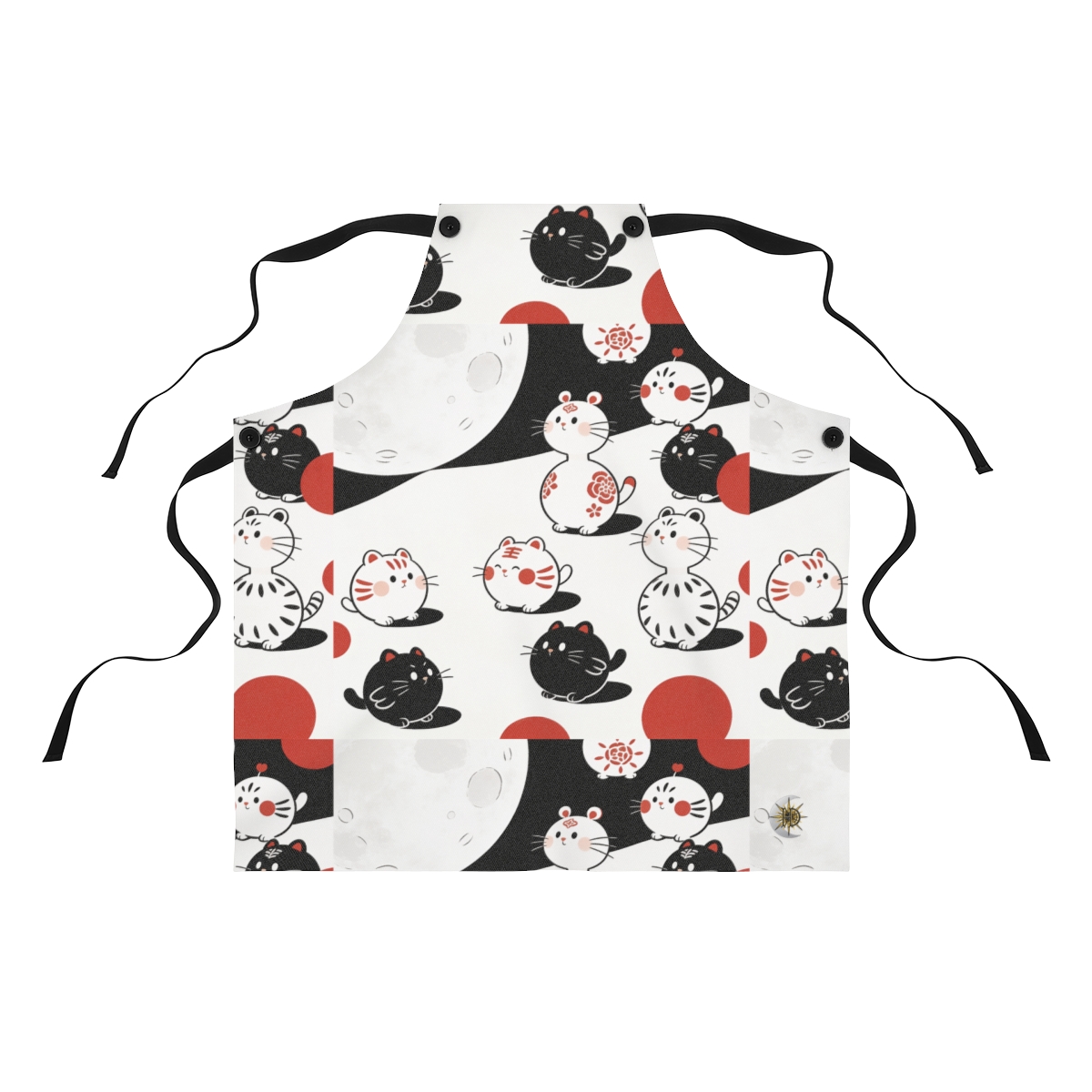 HD Moonpetal Friends Polyester Kitchen Apron