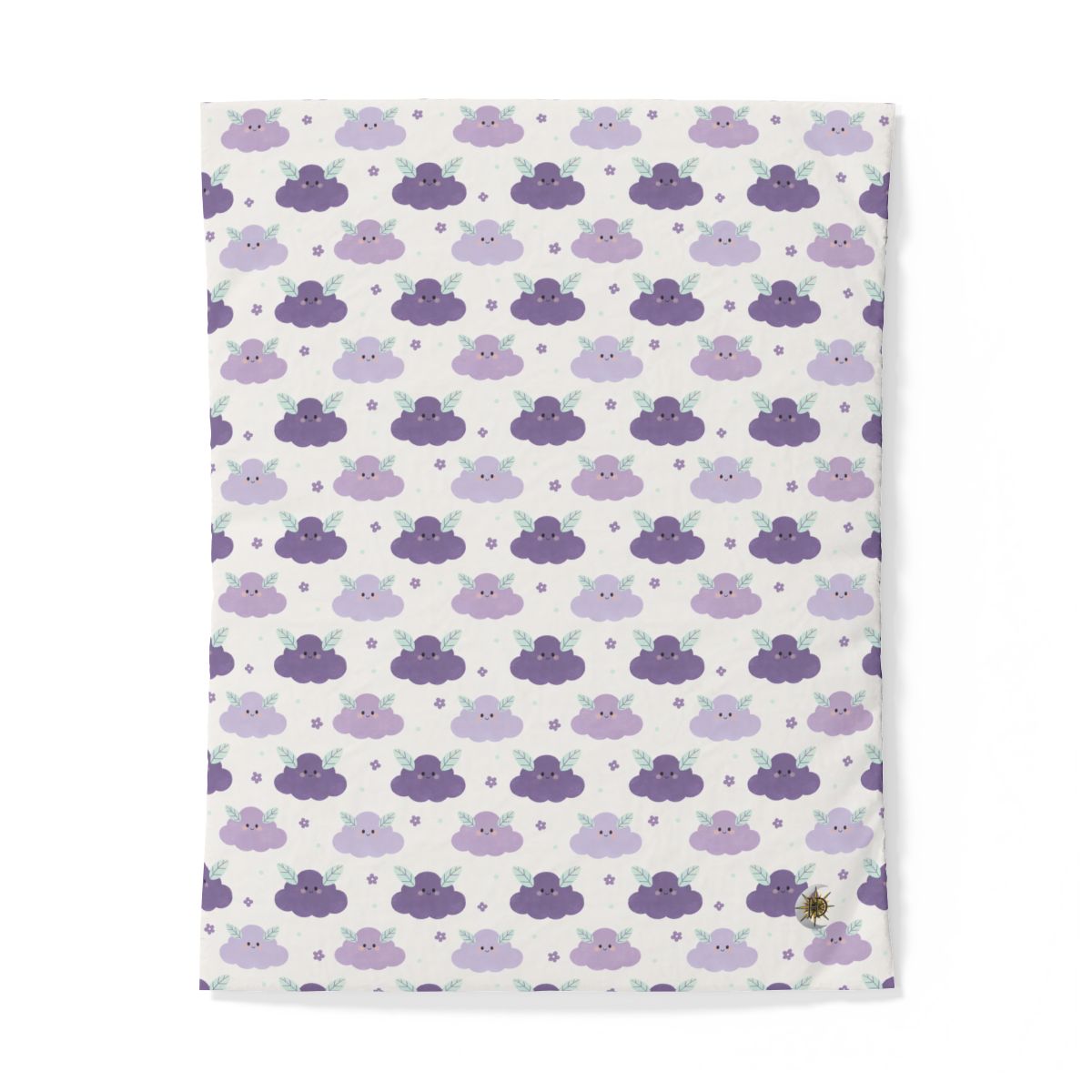 HD Lavender Leafcloud 100% Cotton Duvet Cover