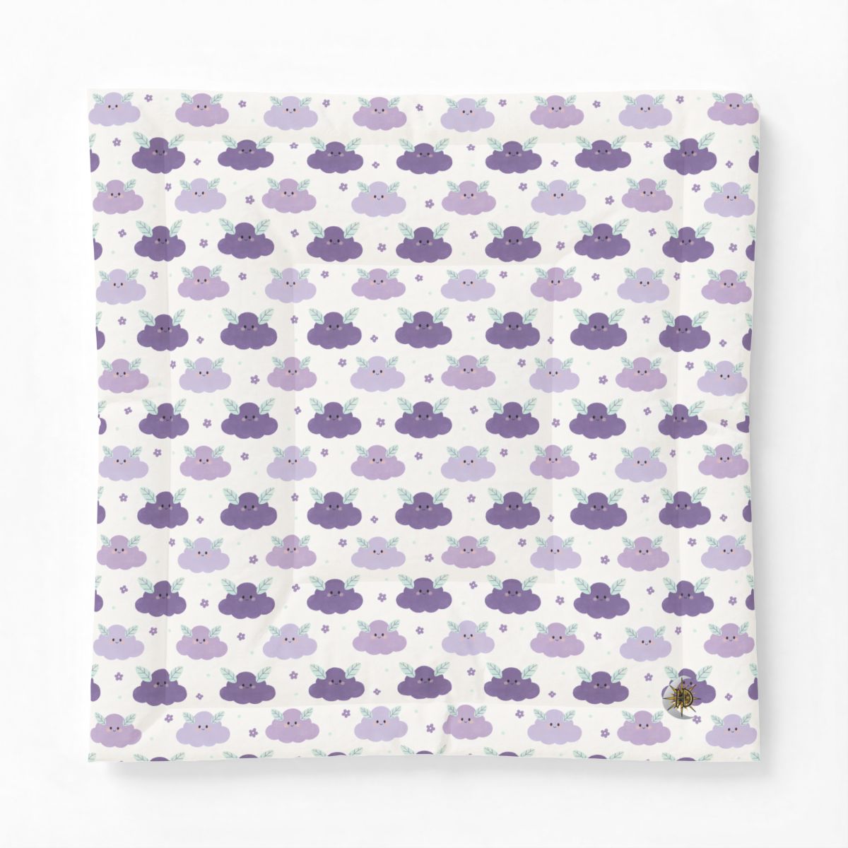 HD Lavender Leafcloud Cotton-Shell Comforter — additional view