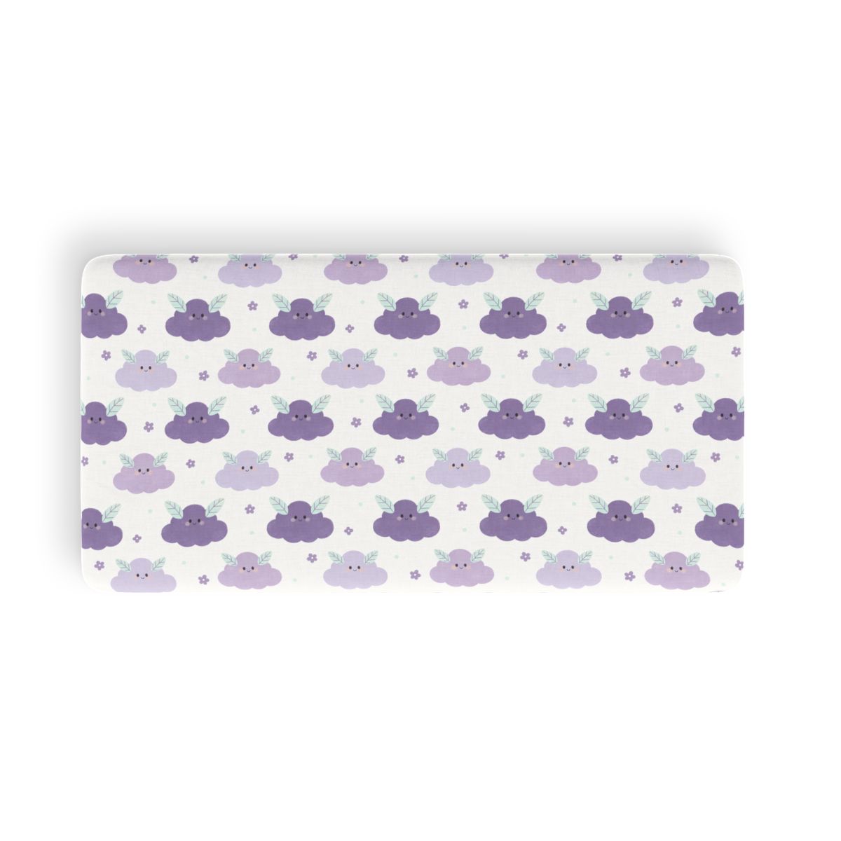 HD Lavender Leafcloud Twin Jersey Fitted Sheet
