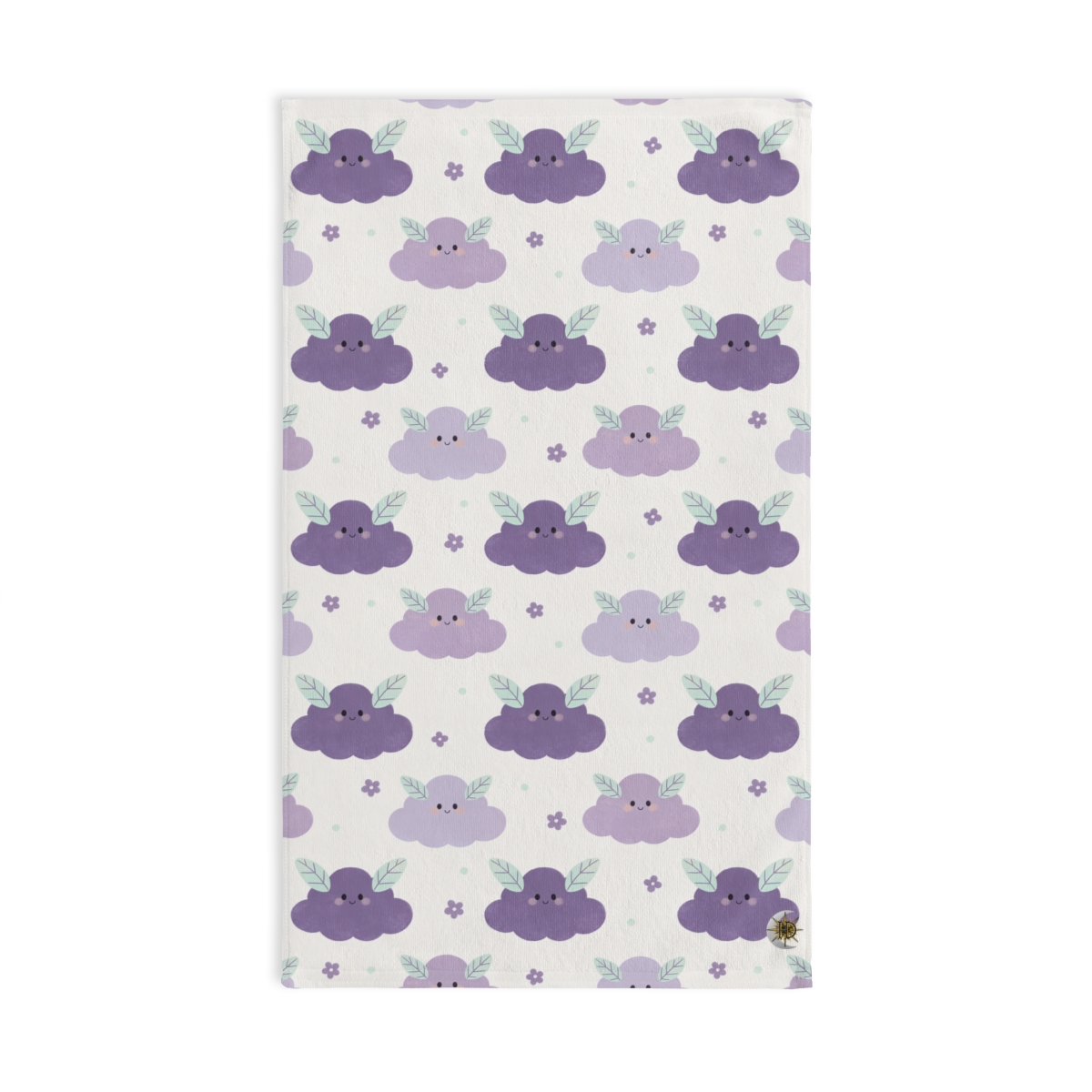 HD Lavender Leafcloud Printed Hand Towel