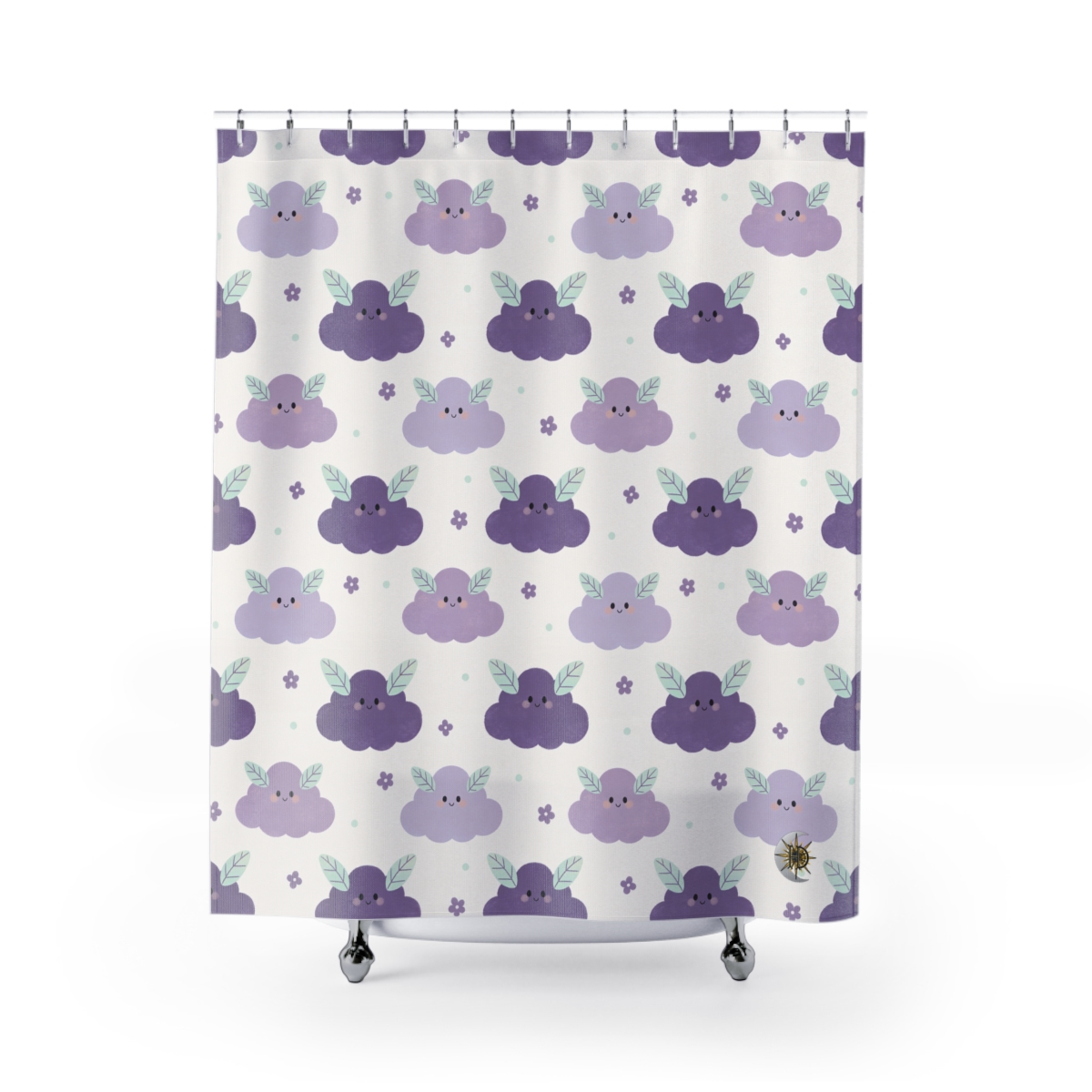 HD Lavender Leafcloud Shower Curtain