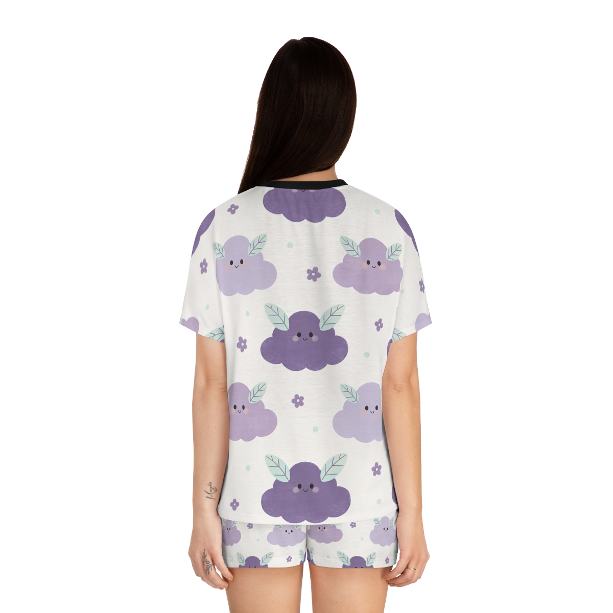 HD Lavender Leafcloud Women’s Short Pajama Set — additional view