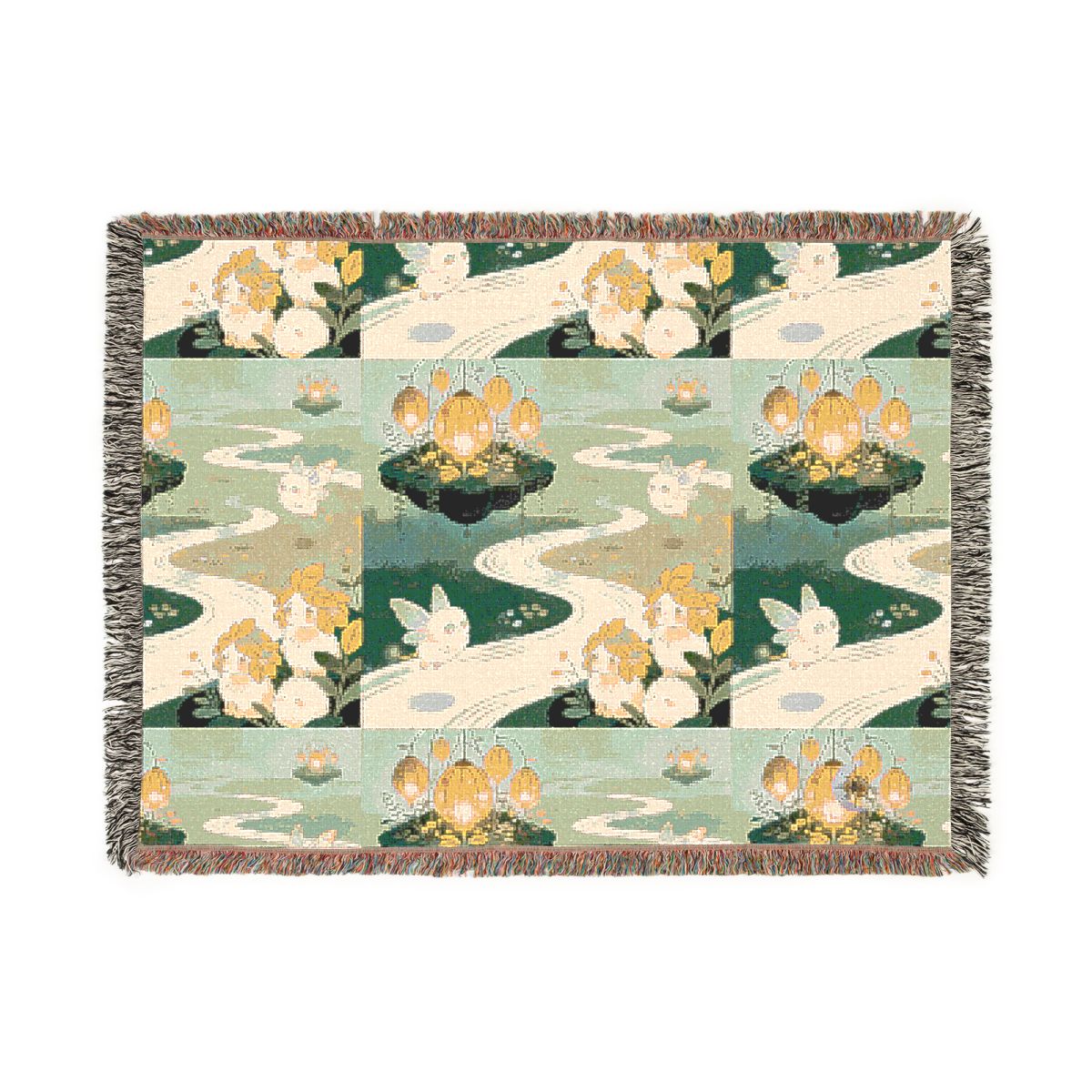 HD Lanternstream Friends 100% Cotton Woven Blanket — additional view