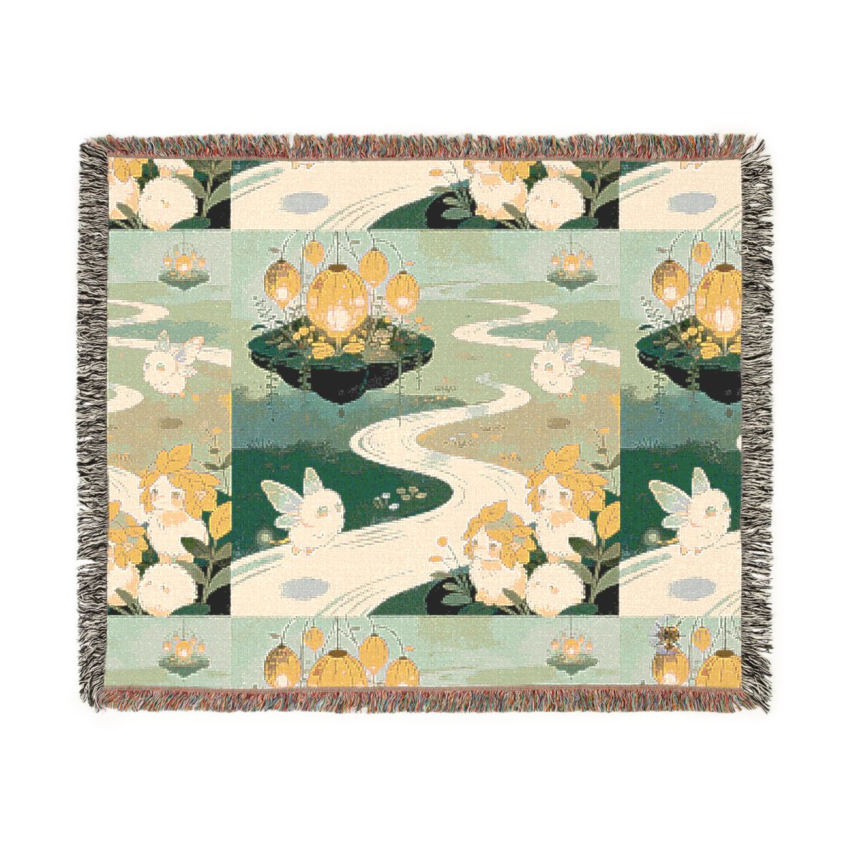 HD Lanternstream Friends 100% Cotton Woven Blanket — additional view