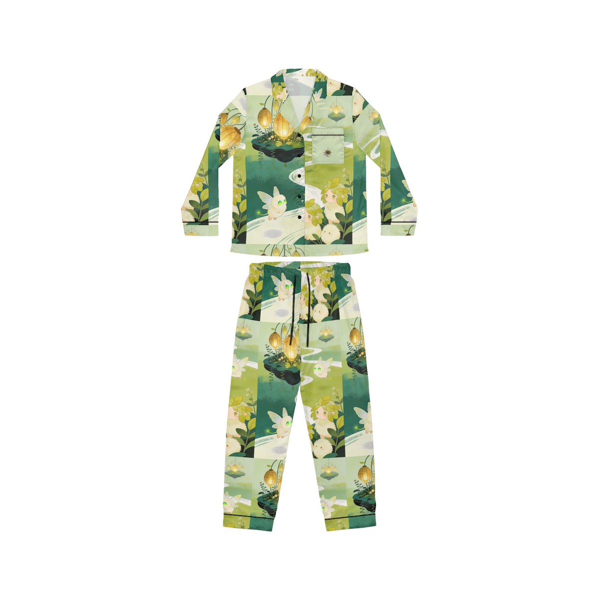 HD Lanternstream Friends Women’s Satin Pajama Set