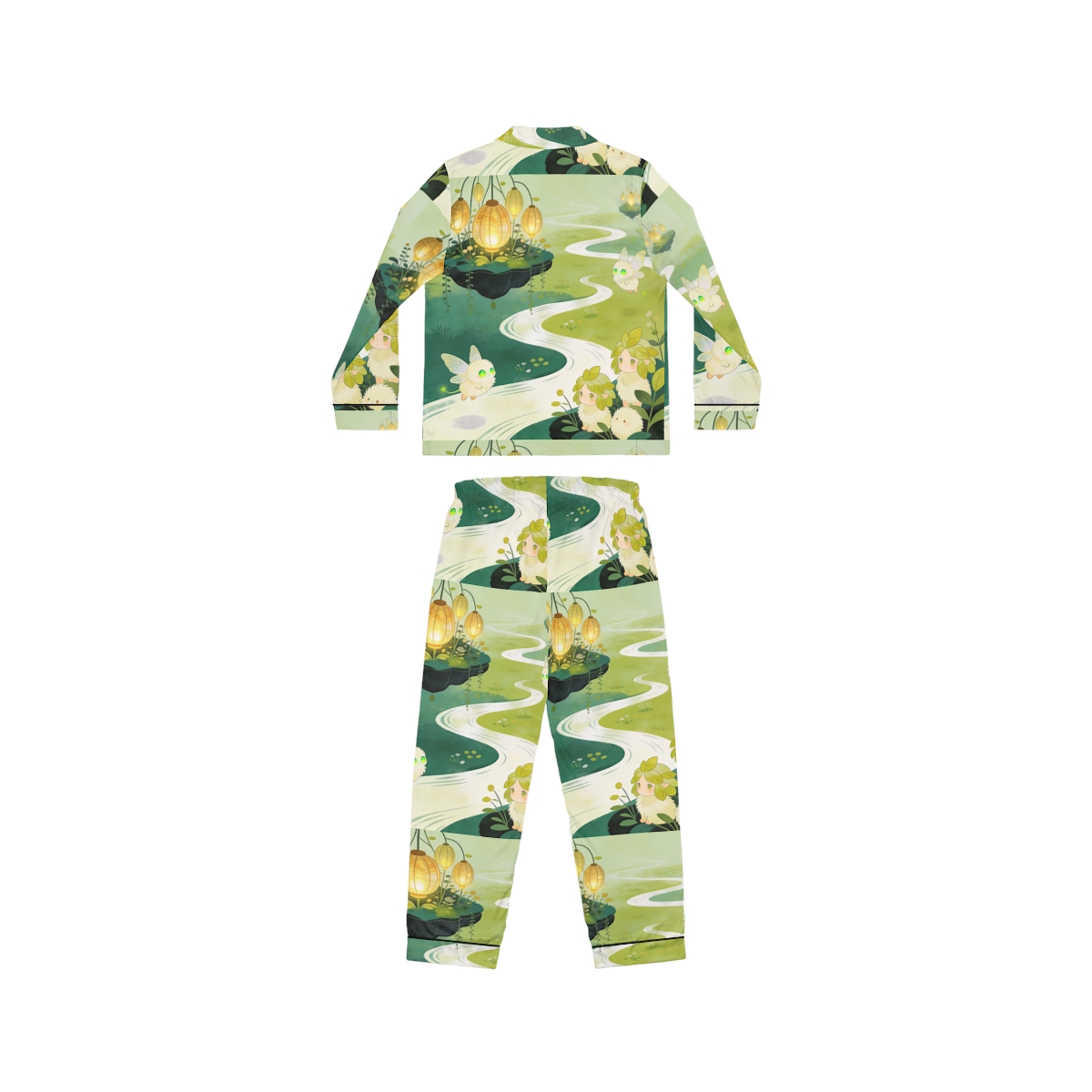 HD Lanternstream Friends Women’s Satin Pajama Set — additional view