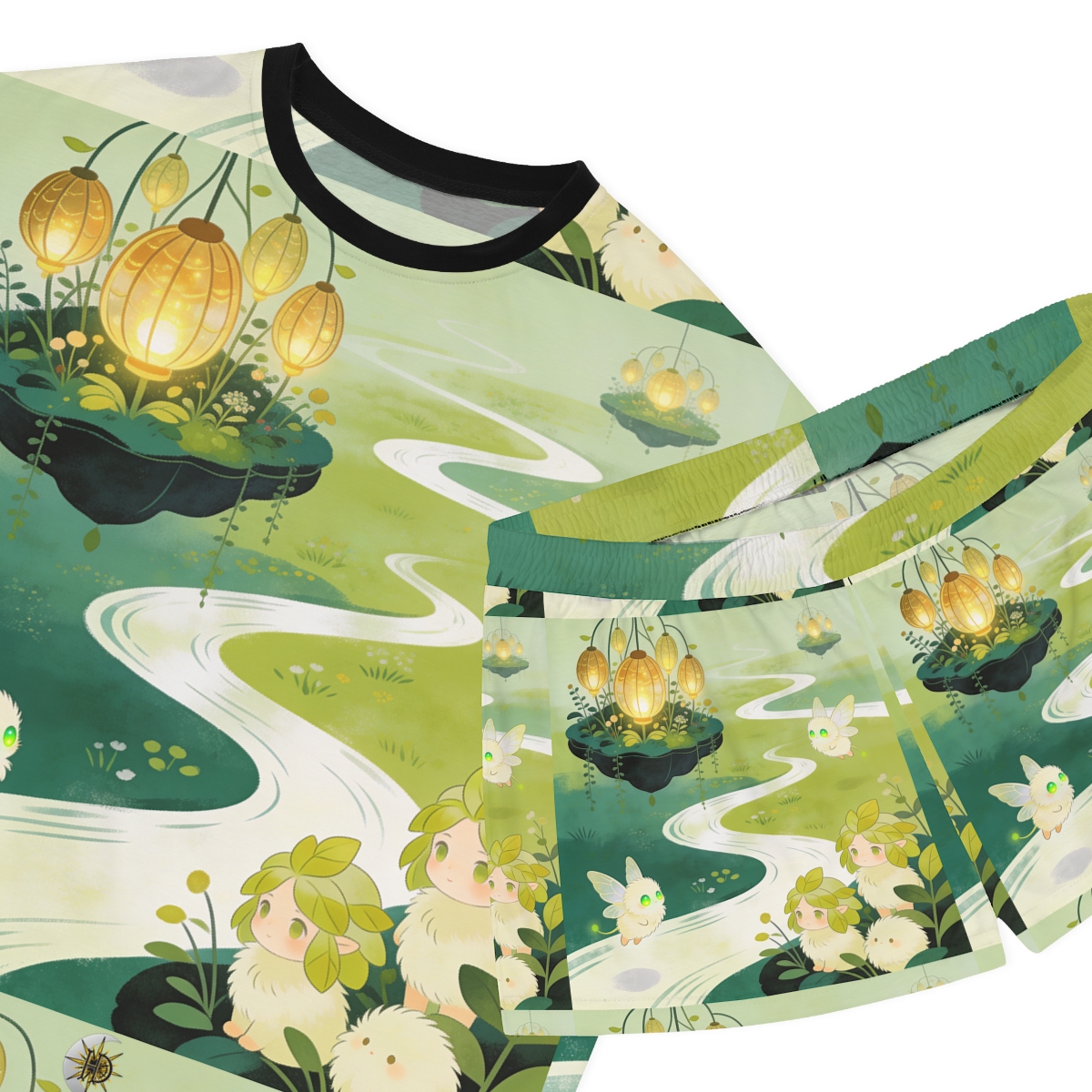 HD Lanternstream Friends Women’s Short Pajama Set — additional view