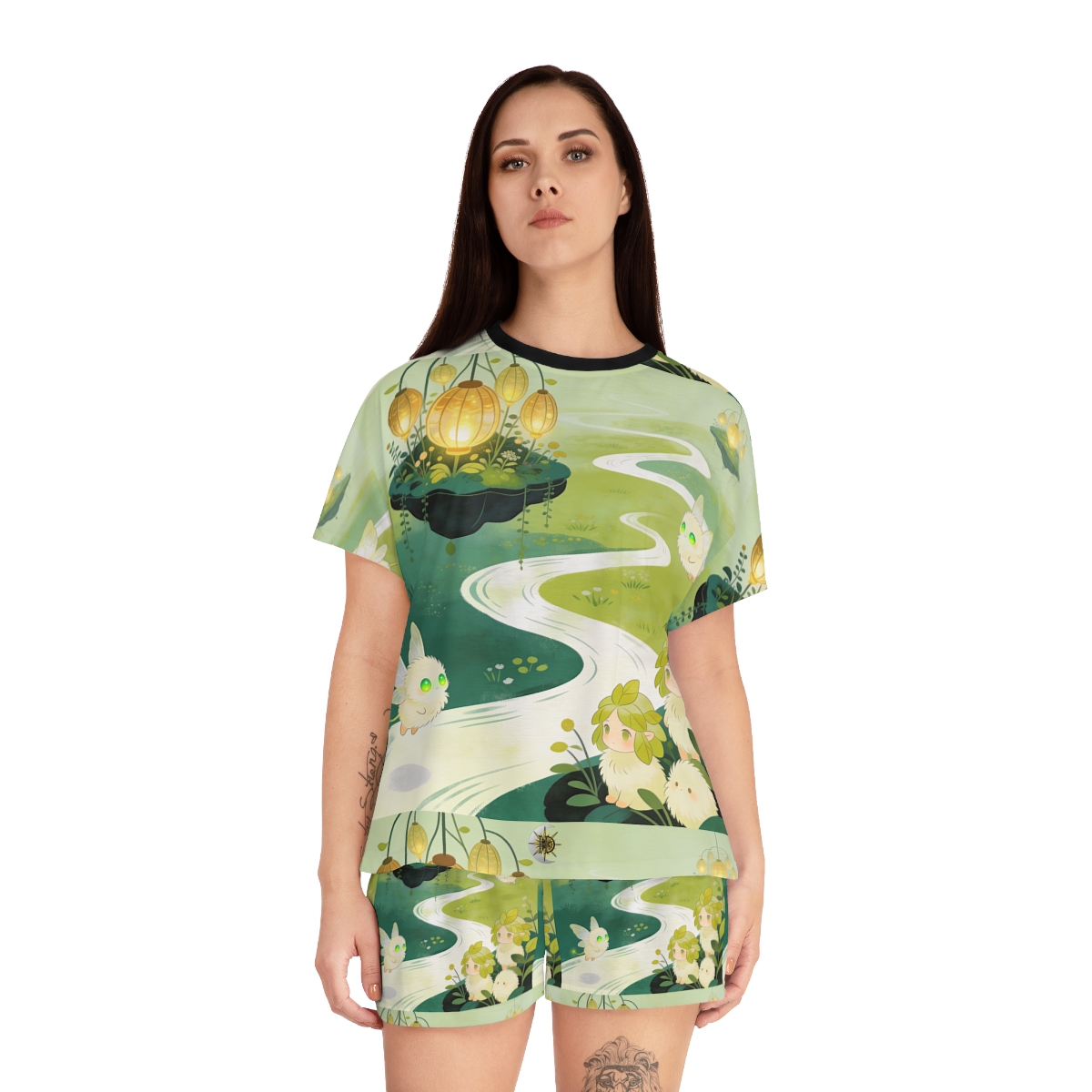 HD Lanternstream Friends Women’s Short Pajama Set — additional view