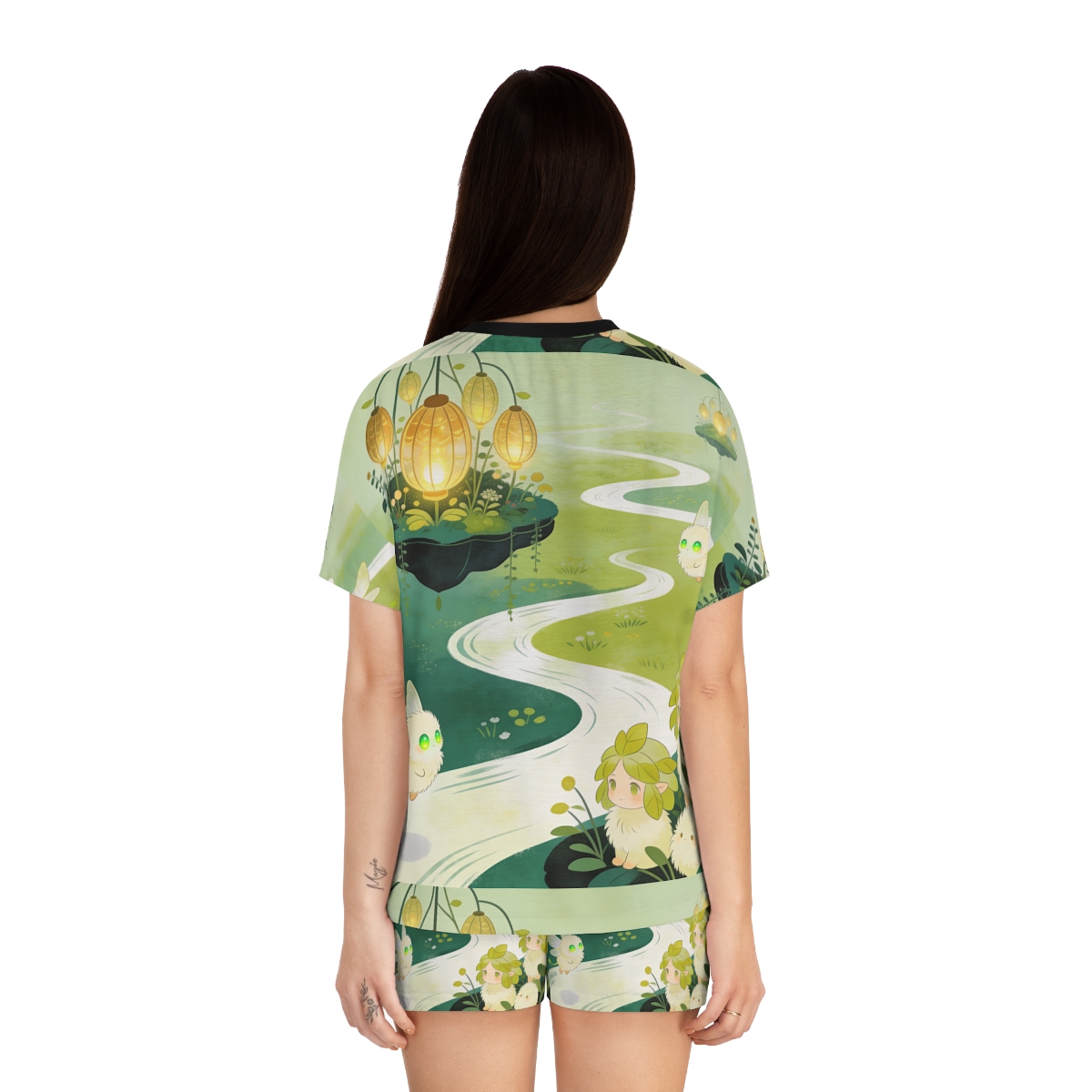 HD Lanternstream Friends Women’s Short Pajama Set — additional view