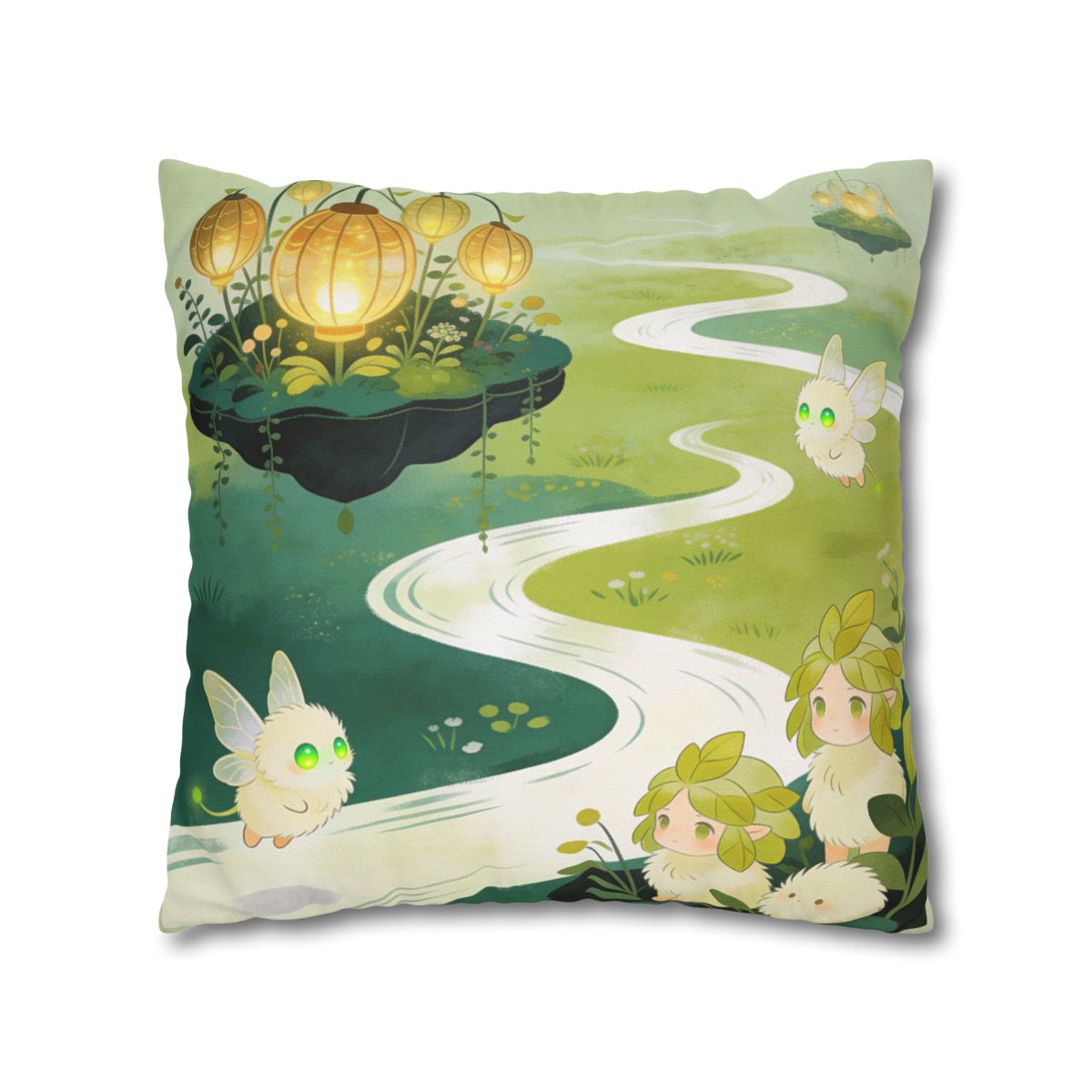 HD Lanternstream Friends Square Polyester Pillow Cover — additional view