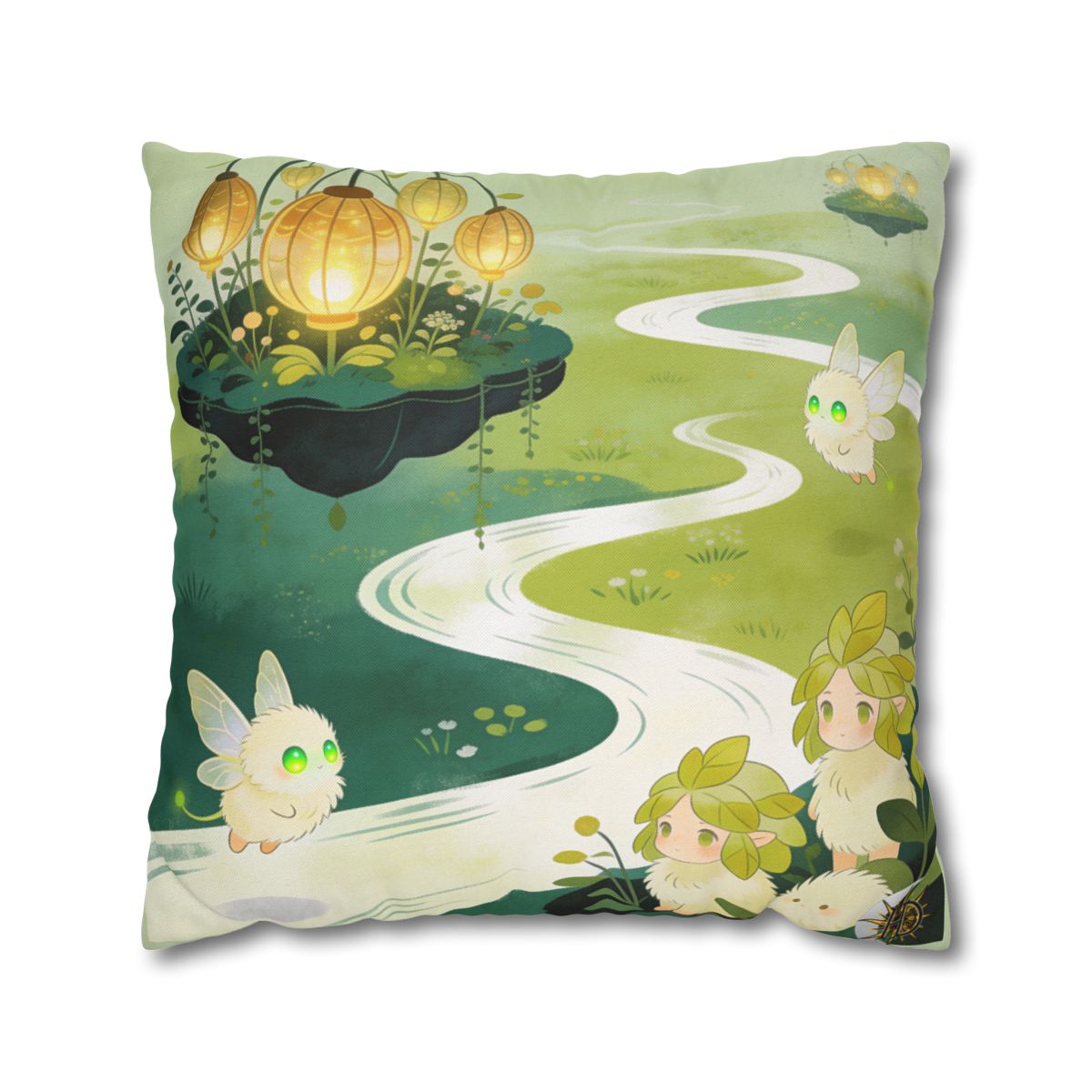 HD Lanternstream Friends Square Polyester Pillow Cover — additional view