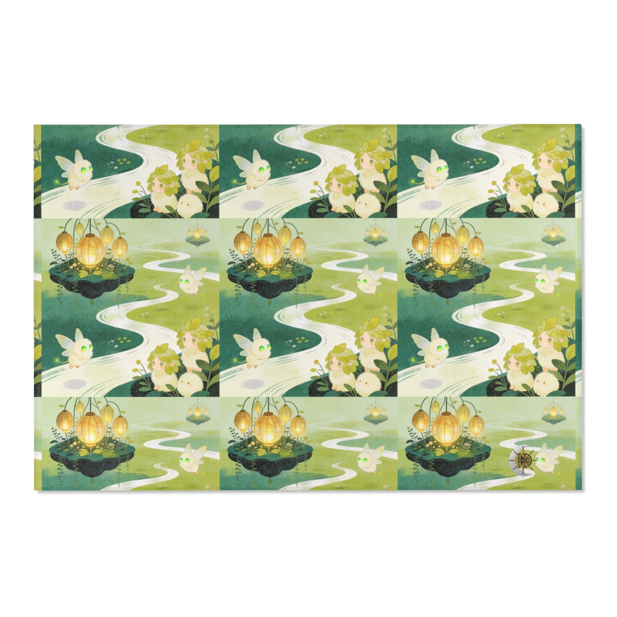 HD Lanternstream Friends Polyester Chenille Area Rug — additional view