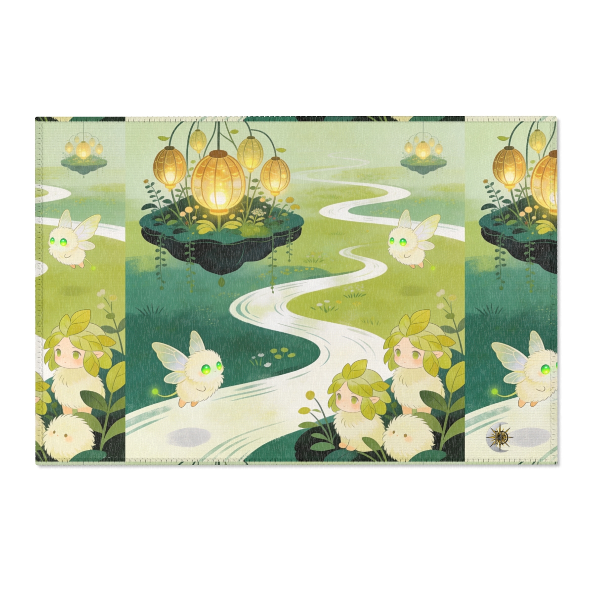 HD Lanternstream Friends Polyester Chenille Area Rug — additional view