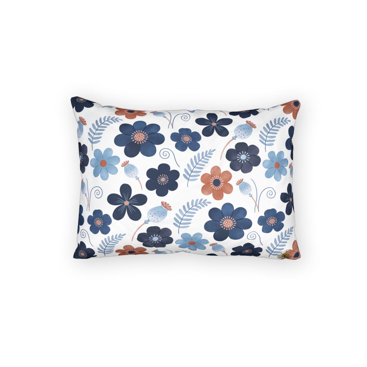 HD Midnight Meadow Florals 100% Cotton Pillow Sham