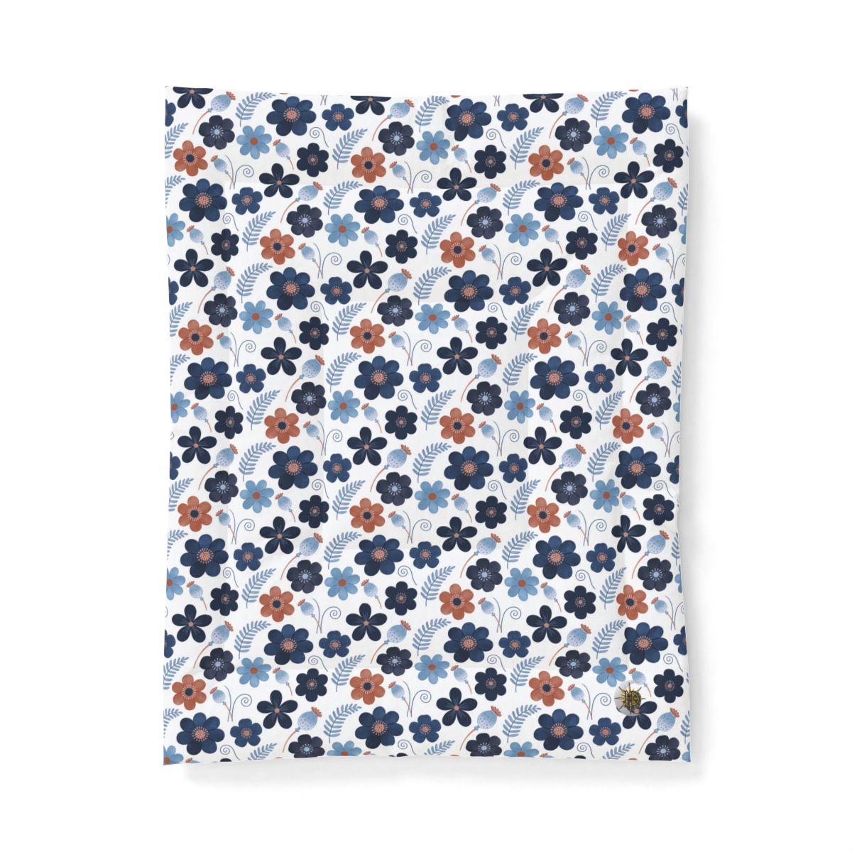 HD Midnight Meadow Florals Cotton-Shell Comforter — additional view