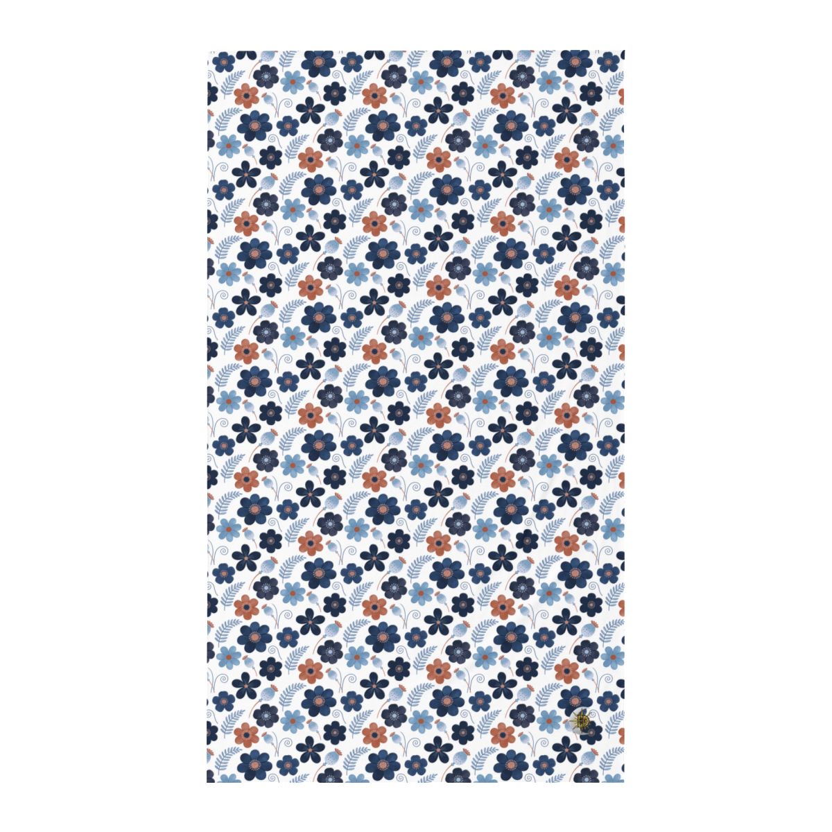 HD Midnight Meadow Florals Twin Jersey Flat Sheet