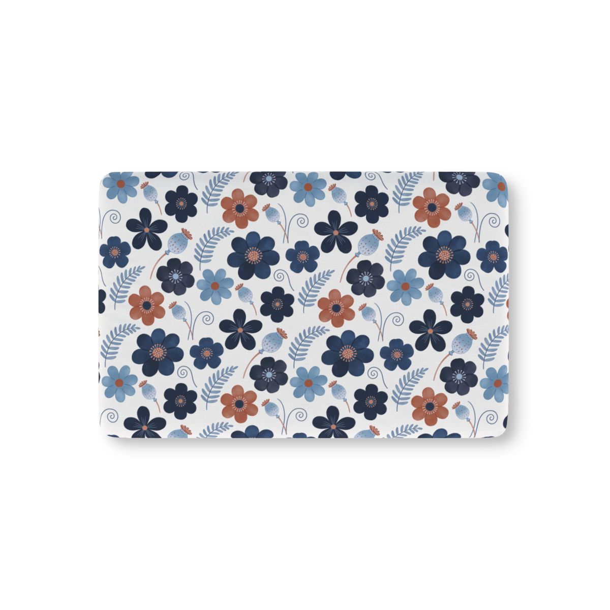 HD Midnight Meadow Florals Fitted Crib Sheet