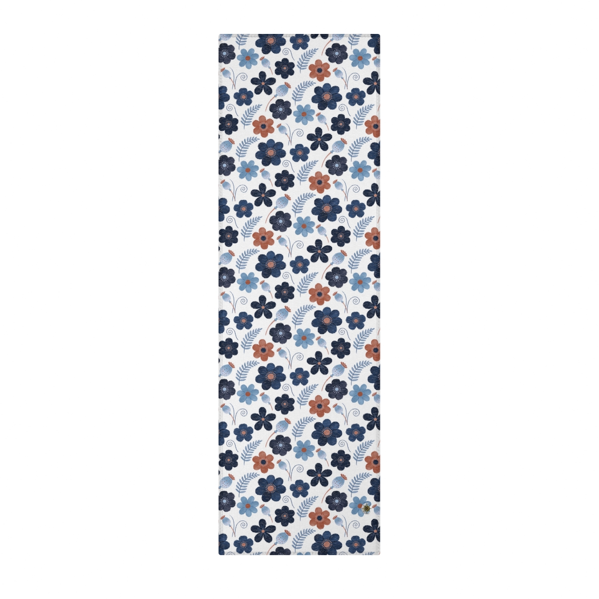 HD Midnight Meadow Florals Polyester Chenille Area Rug — additional view