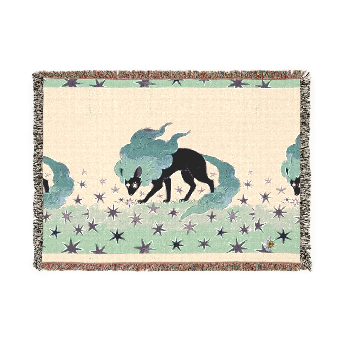 HD Stardrift Wolf 100% Cotton Woven Blanket