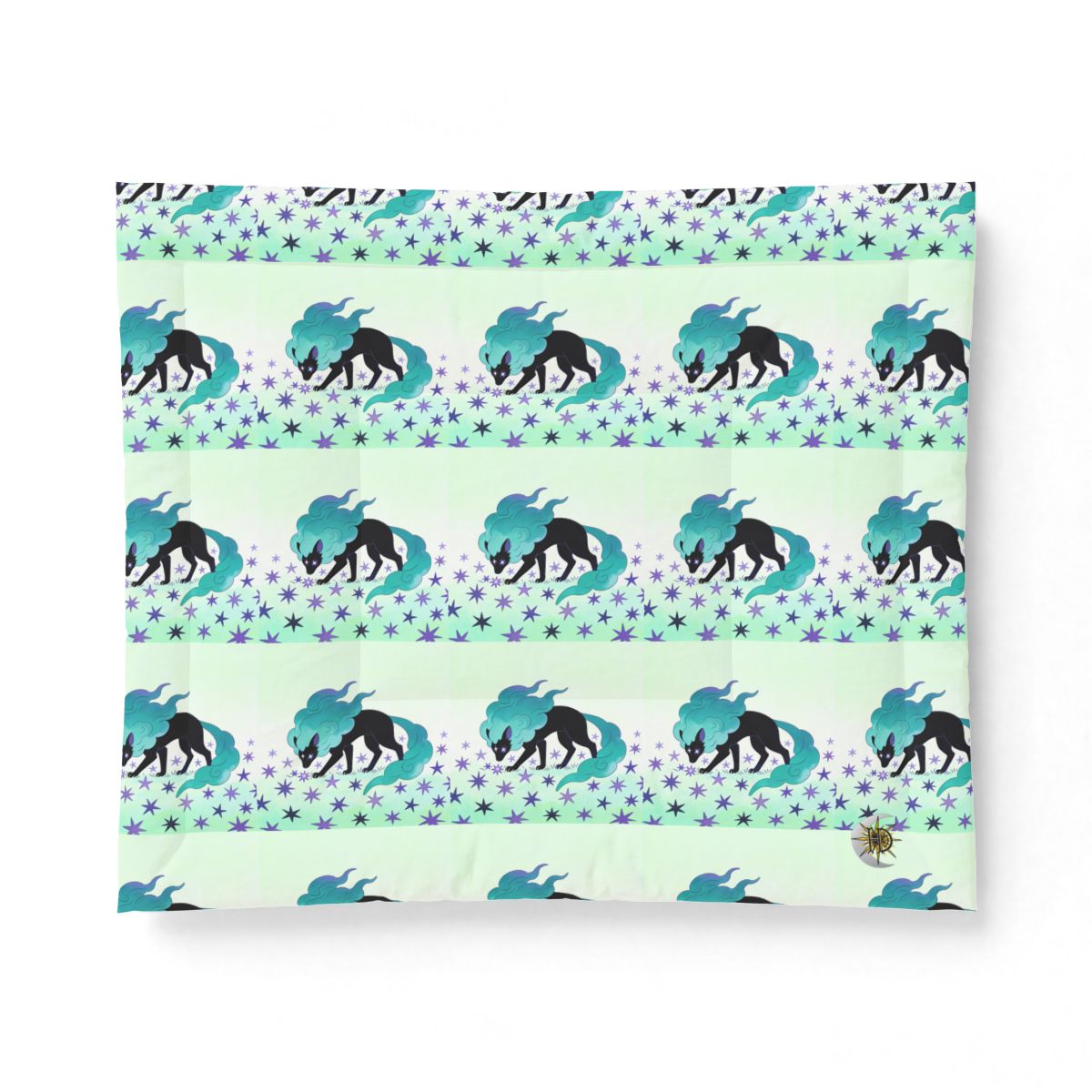HD Stardrift Wolf Cotton-Shell Comforter