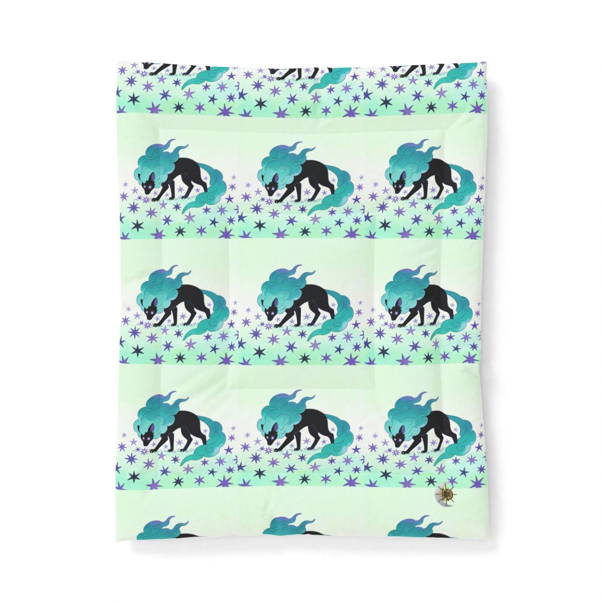 HD Stardrift Wolf Cotton-Shell Comforter — additional view
