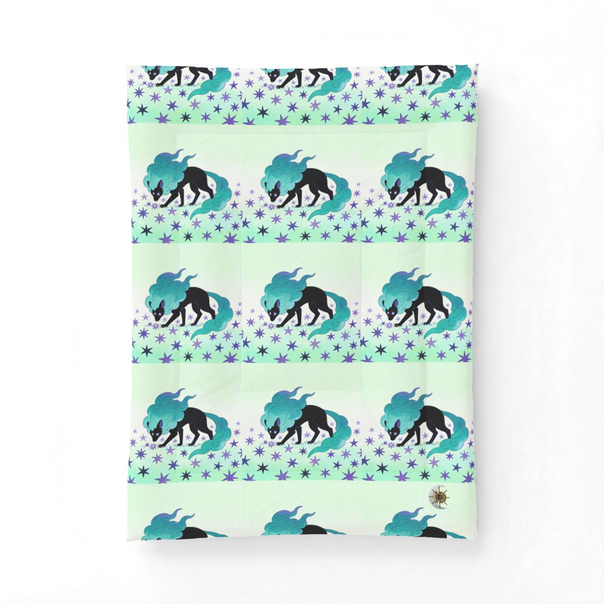 HD Stardrift Wolf Cotton-Shell Comforter — additional view