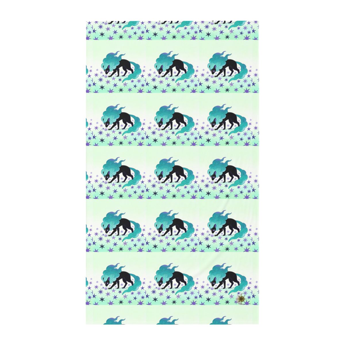 HD Stardrift Wolf Twin Jersey Flat Sheet