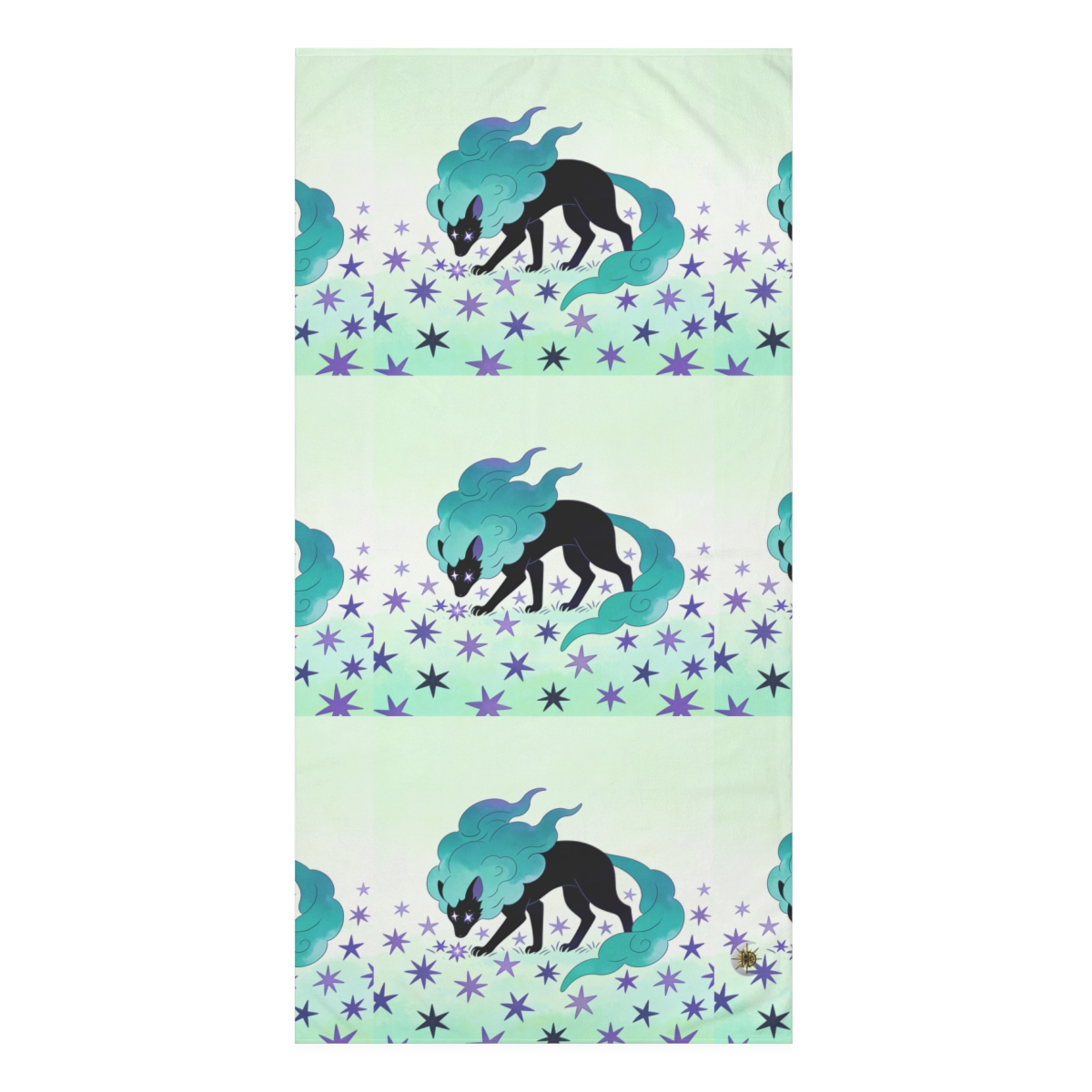 HD Stardrift Wolf Mink-Cotton Bath Towel