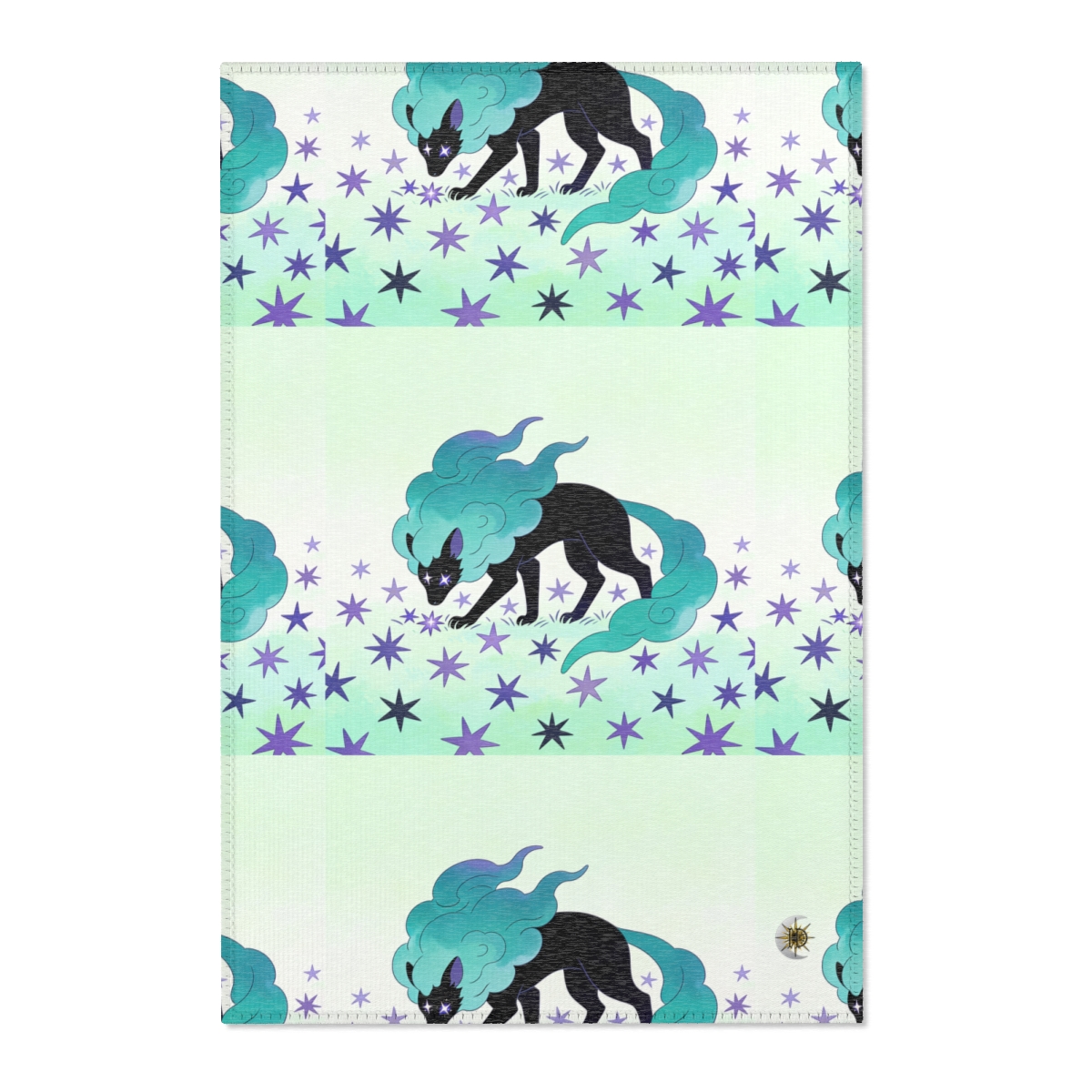 HD Stardrift Wolf Polyester Chenille Area Rug