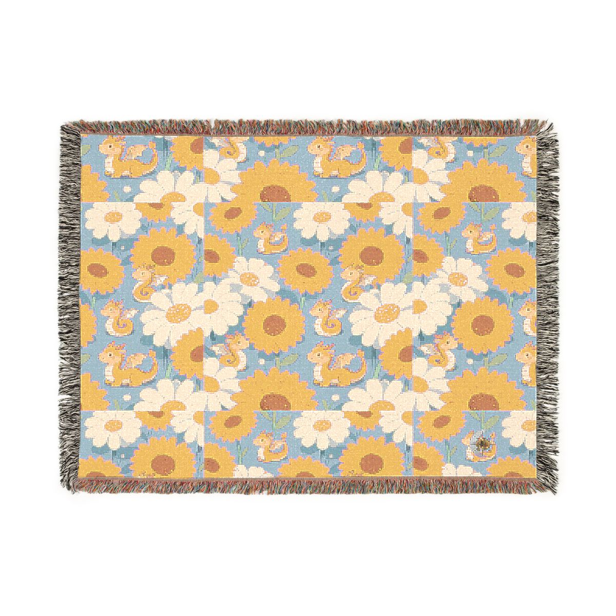 HD Sunshine Dragonlings 100% Cotton Woven Blanket — additional view