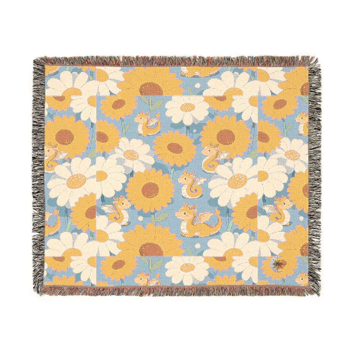 HD Sunshine Dragonlings 100% Cotton Woven Blanket — additional view